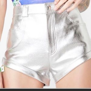 Current Mood Cybermania Metallic Shorts